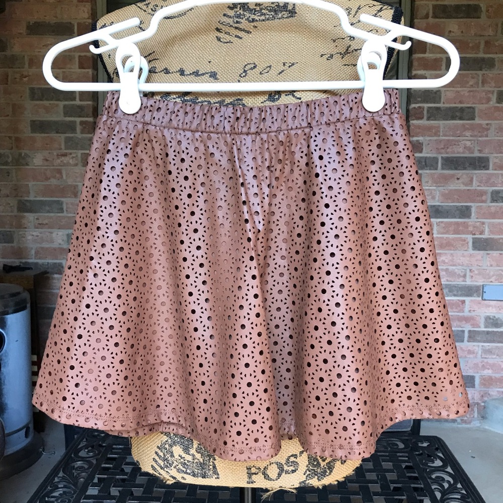 American Rag Cie NWOT Faux Leather Skater Skirt XS